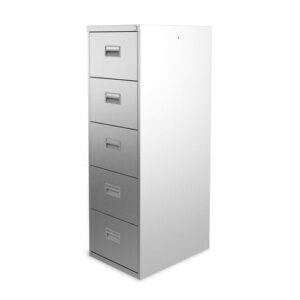 5 Drawer Lateral File Cabinet in Gray