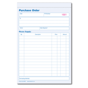 Purchase Order Books