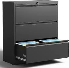 3 Drawer Lateral  Metal Filing Cabinet