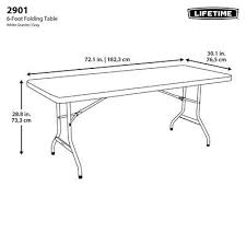 6Ft Lifetime Folding Table