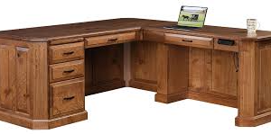 L Shaped Wooden Desk